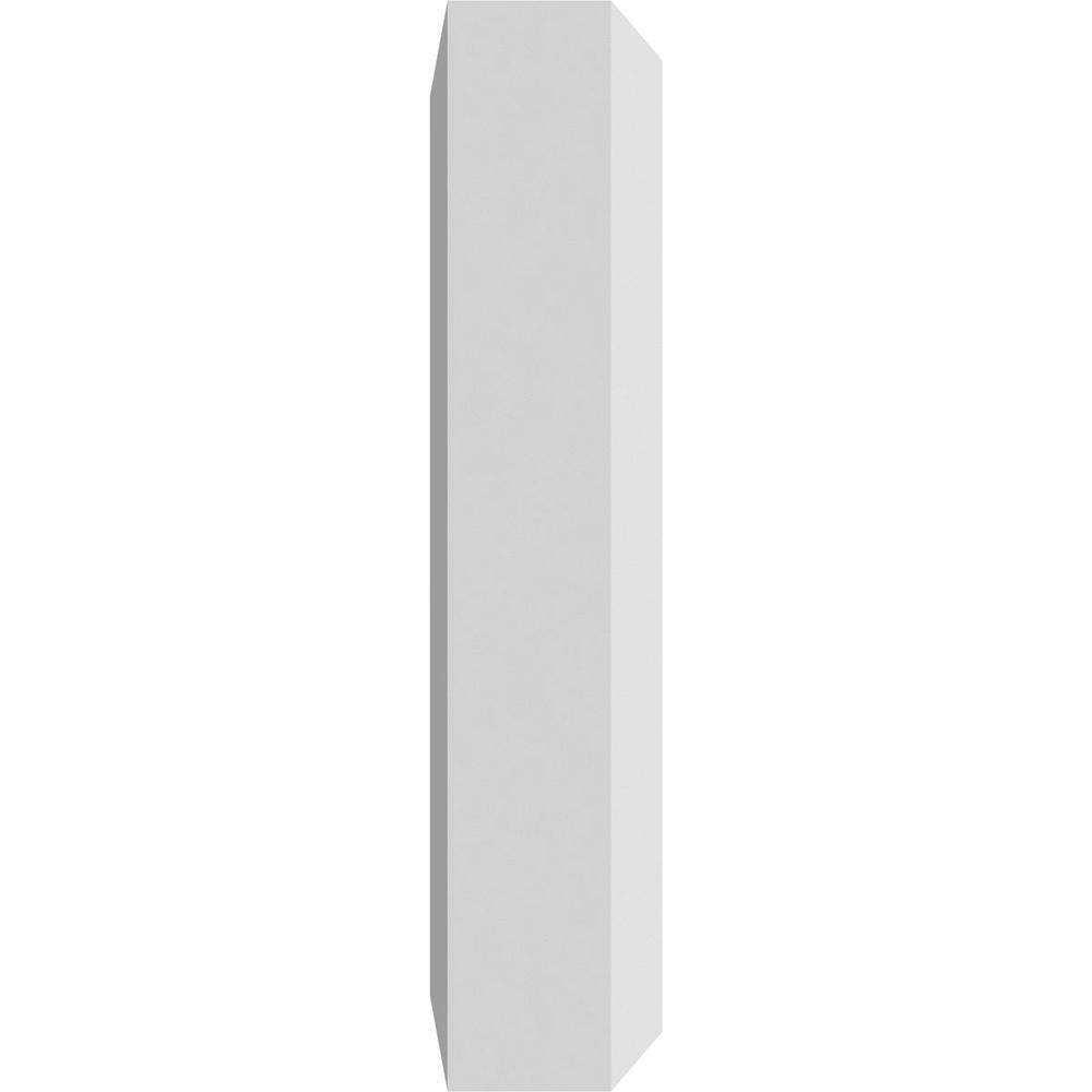 White PVC Bullseye Rosette with Beveled Edge Moulding
