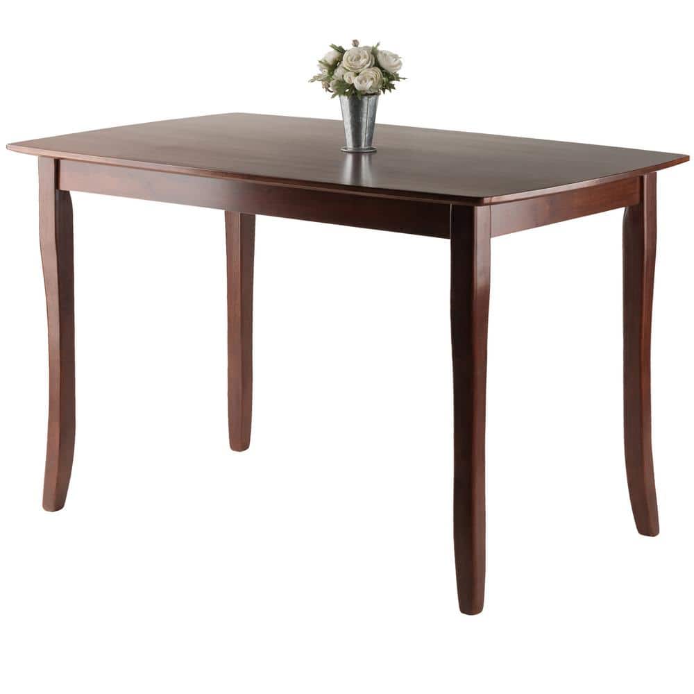 Scandinavian Mid-Century Modern Solid Wood Dining Table in Walnut