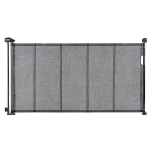 Retractable Baby Gate, 34.2in. Tall Mesh Baby Gate, Extends Up to 60 in. W Retractable Gate for Kids or Pets