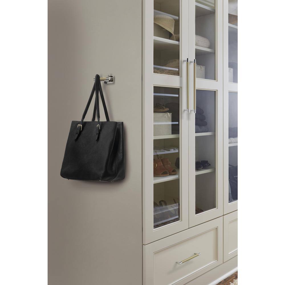 Polished Nickel and Golden Champagne Bar Cabinet Pull