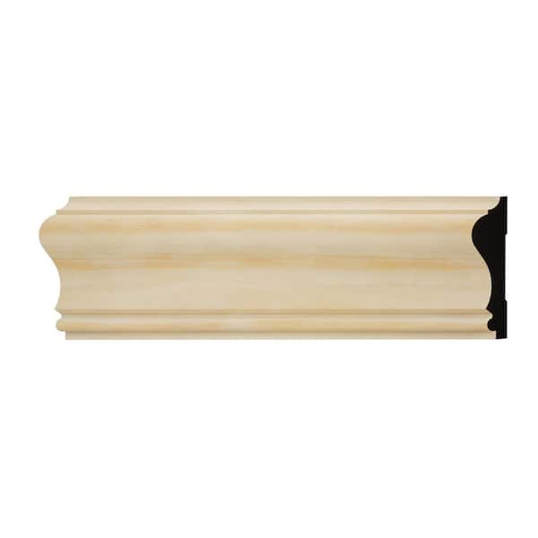 Ekena Millwork WM390 0.69 in. D x 2.63 in. W x 6 in. L Wood (Pine) Chair Rail Sample