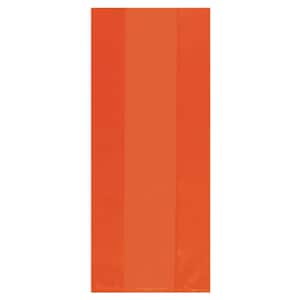 11.5 in. x 5 in. Orange Peel Cellophane Party Bags (25-Count, 9-Pack)