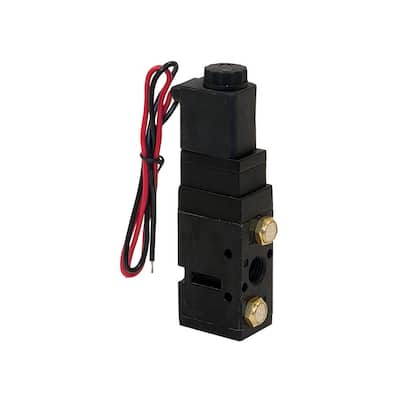 4-Way 2-Position Solenoid Air Valve With Five 1/4 in. NPT Ports