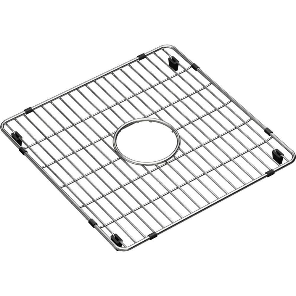 Elkay Crosstown 14.375 in. x 14.375 in. Bottom Grid for Kitchen Sink in Stainless Steel