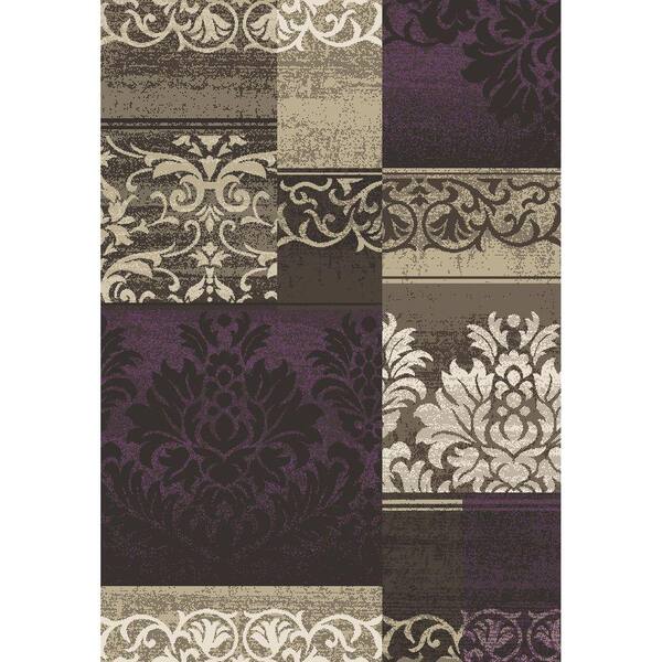 Concord Global Trading Casa Collection Capri Amethyst 5 ft. x 7 ft. Area Rug