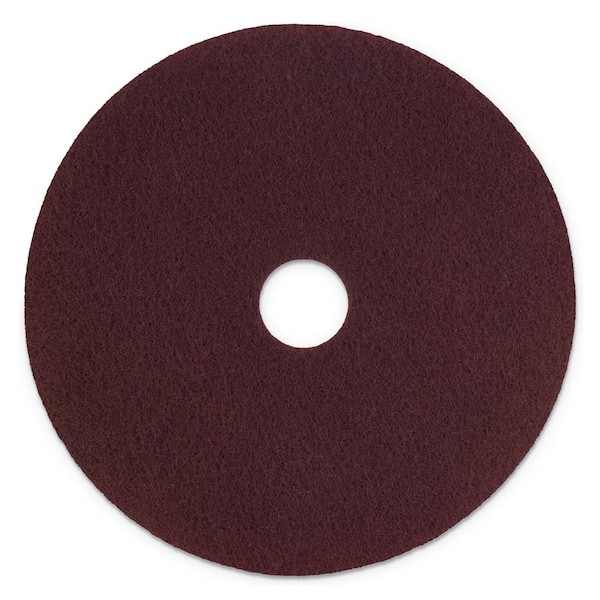 Scotch-Brite Surface Preparation Pad Plus, 17 in. Dia, Maroon, (5-Carton)