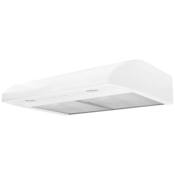 Air King Essence 30 in. Under Cabinet Convertible Range Hood with Light in white