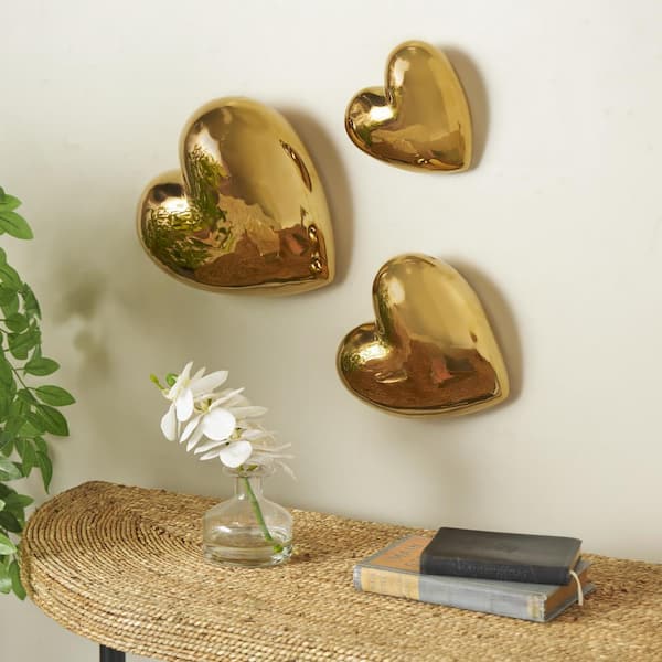 Gold Heart Wall Art