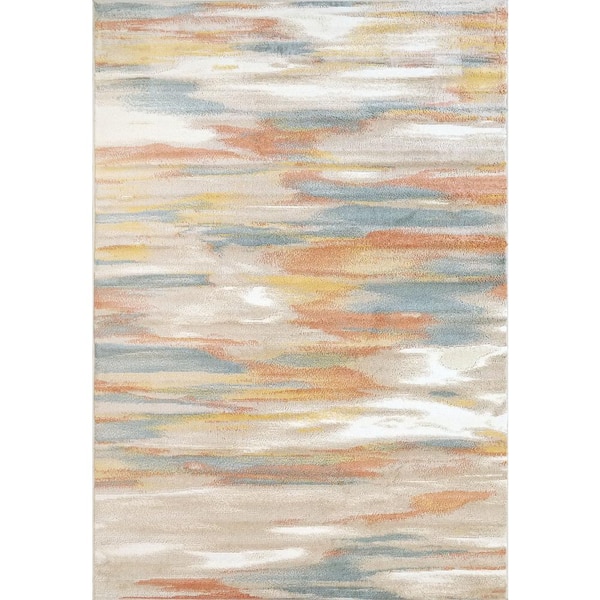 Dynamic Rugs Venus Multi 7 ft. 10 in. x 10 ft. Modern Abstract Area Rug