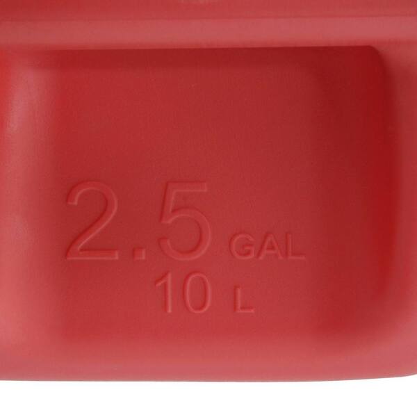 No-Spill Gasoline Fuel Gas Can Red 2.5 Gallon 11.75"x8"x10" 1405 