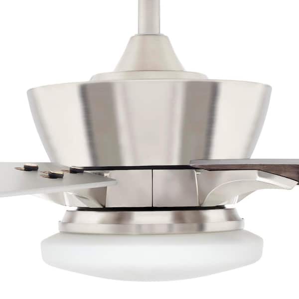 Home Decorators Collection Bergen 52 in. LED Uplight Brushed Nickel Ceiling  Fan With Light and Remote Control YG680-BN - The Home Depot