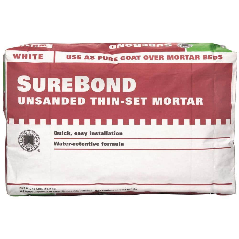 Custom Building Products Surebond 40 Lb White Unsanded Thinset Mortar Sbw40 The Home Depot Custom Building Products Surebond 40 Lb White Unsanded Thinset Mortar Sbw40 The Home Depot