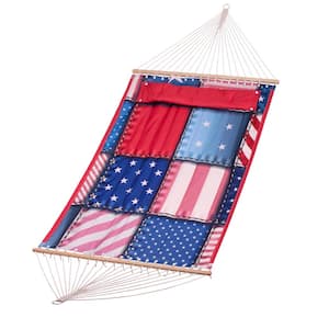 80 in. x 55 in. Reversible American Flag Hammock Bed
