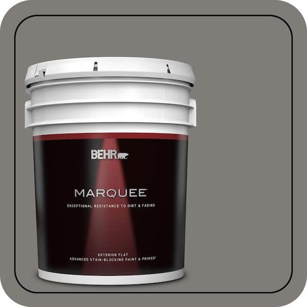 BEHR MARQUEE 5 gal. #PPU24-21 Greyhound Flat Exterior Paint & Primer