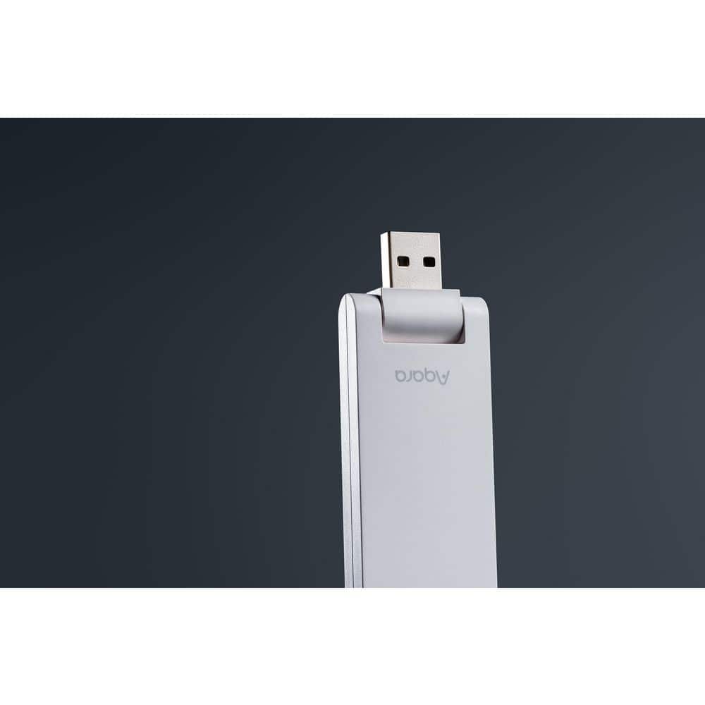 Compact White USB Smart Home Hub with Zigbee