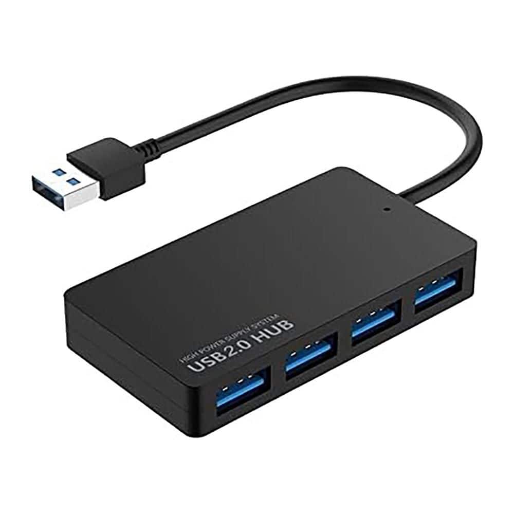 4-Port Ultra-Slim USB 2.0-Hub Multiport USB A Extender Data Hub Adapter High-Speed Expansion for Laptop Notebook price history on PriceWatchPro