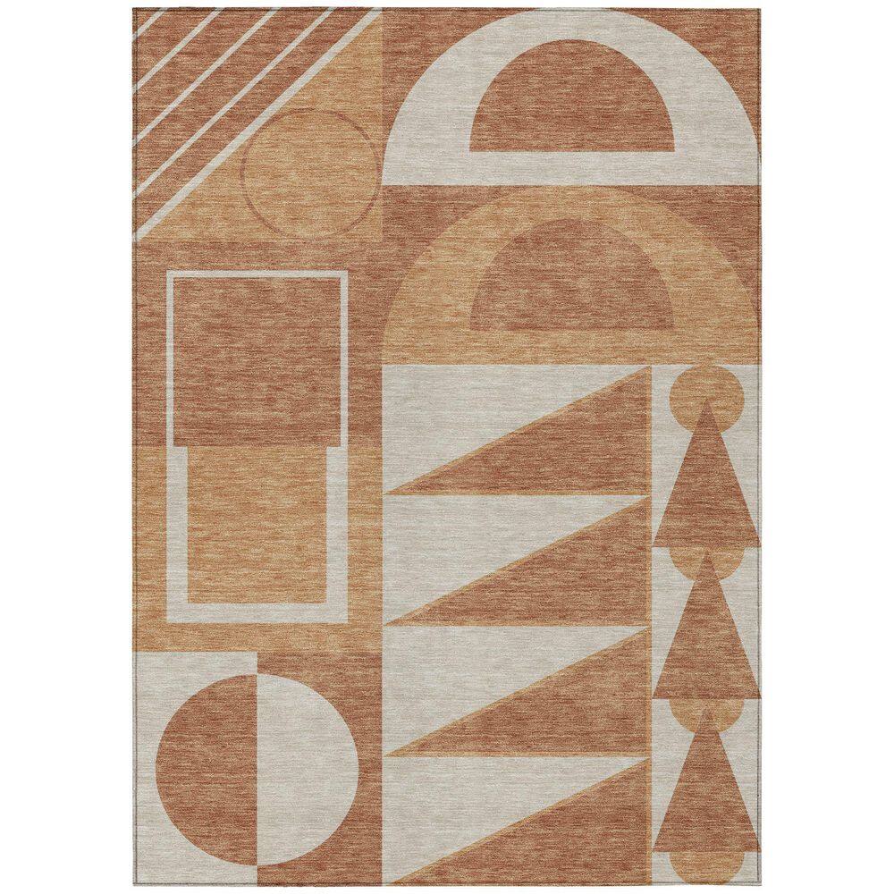 Chantille Machine Washable Indoor/Outdoor Abstract ACN2607 Paprika 3 ft. x 5 ft. Area Rug price history on PriceWatchPro