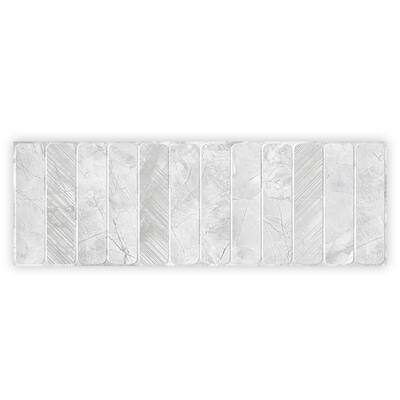 Strata 16 in. x 48 in. Matte Soft Gray and White Ceramic Large Format Wall Tile (15.5 sq. ft./case)-3 Pack