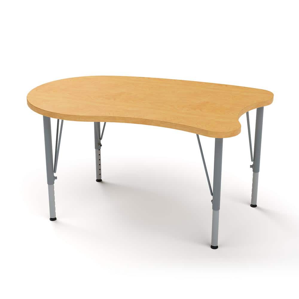 Versa Desk Curve Laminate Large Surface Height Adjustable Kids Desk Classro