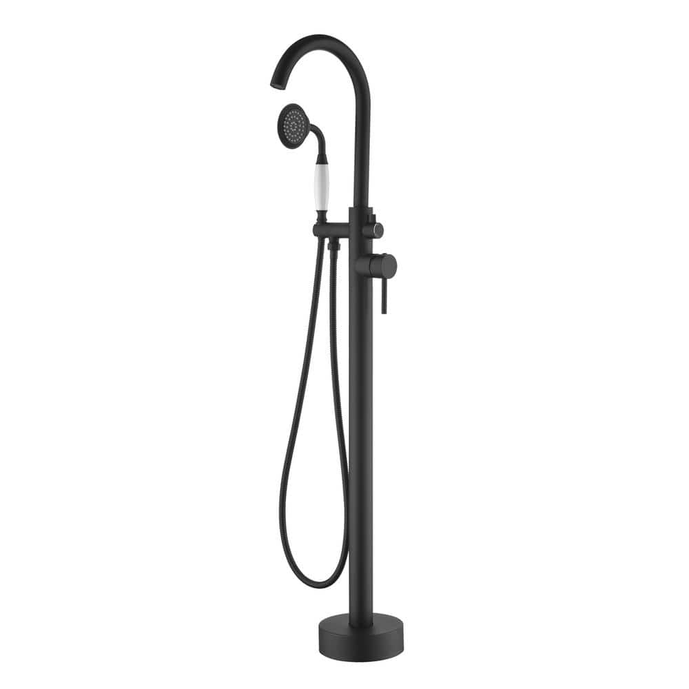 2-Handle Claw Foot Freestanding Tub Faucet, 2.5 GPM Freestanding Shower Fau
