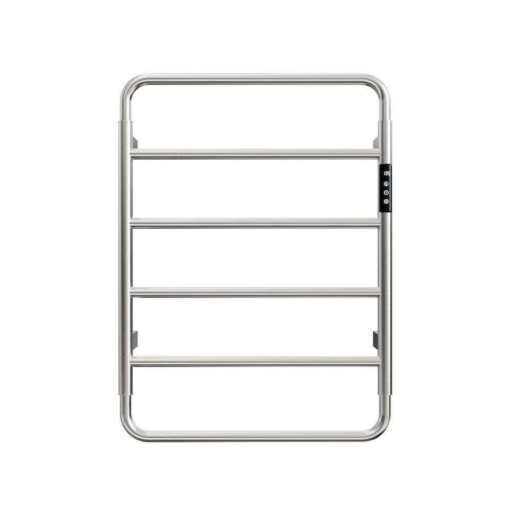 6-Bars Plug Electric Heated Towel Warmer Wall Mount in Hardwired Brushed, Smart Temperature Control, Digital Display price history on PriceWatchPro