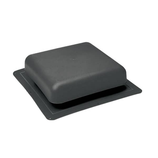 Master Flow 60 sq. in. NFA Resin Square-Top Roof Louver Static Vent in Weatherwood