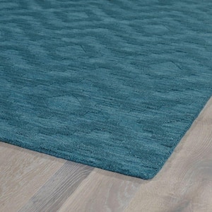 Imprints Modern Turquoise 2 ft. x 3 ft. Area Rug