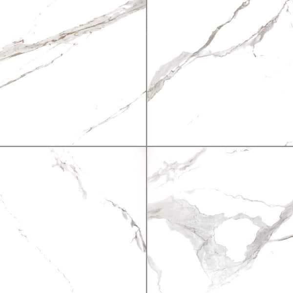 Ader Tegal 32 in. x 32 in. Polished Porcelain Marble Look Floor and Wall Tile (26 cases/554.58 sq. ft. /pallet)