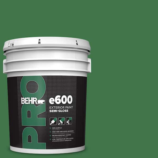BEHR PRO 5 gal. #P410-7 Grasslands Semi-Gloss Exterior Paint