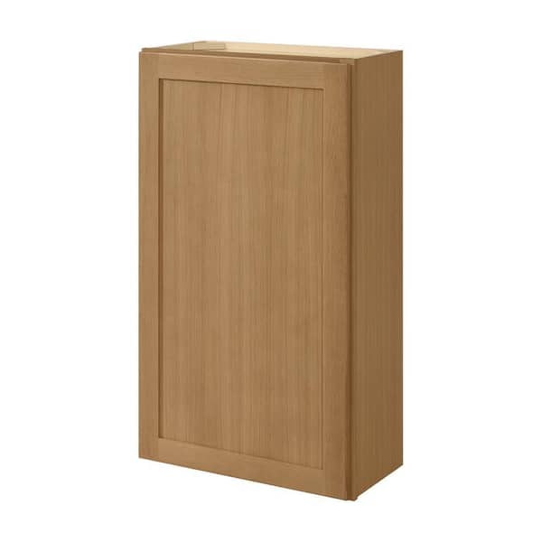 Cambridge 24-in W x 42-in H x 12-in D Glossy White Engineered Wood Door Wall Stock Cabinet