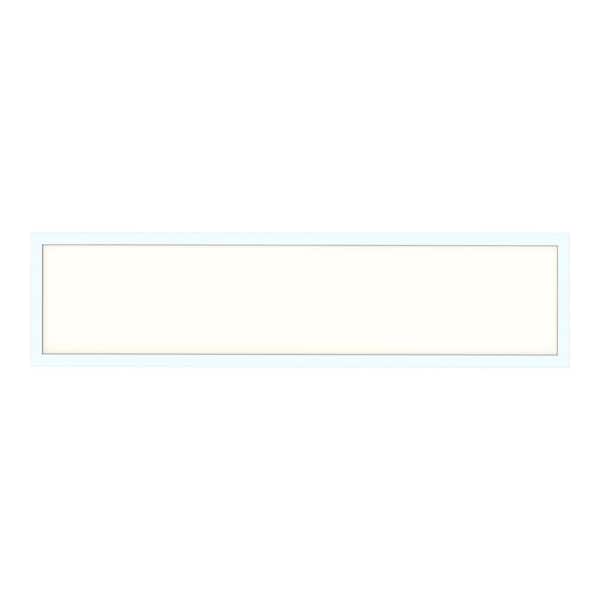 HALCO LIGHTING TECHNOLOGIES 12 in. x 48 in. 20/30/35-Watt 2548-4217 Lumens White Integrated LED Flat Panel Backlit, Color Selectable 3500 4000 5000K