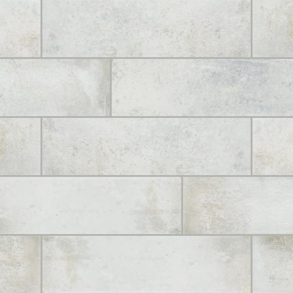 Daltile Brickhaven Pearl 2 in. x 8 in. Glazed Porcelain Floor and Wall Tile (288 sq. ft./Pallet)