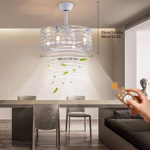 Have a question about OUKANING 18.5 in. Indoor White Metal