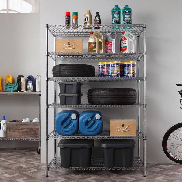 MZG Wire Storage Shelving 3-Tier Utility Shelving Unit Steel Organizer Wire Rack For Home Kitchen Office Chrome 18 In W X 12 In D X 26 In H