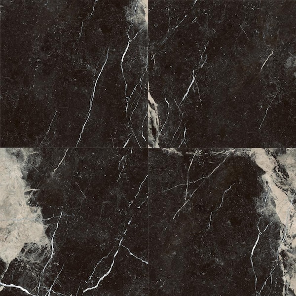 Ivy Hill Tile Signet Sabbia Black 47.24 in. x 47.24 in. Marble