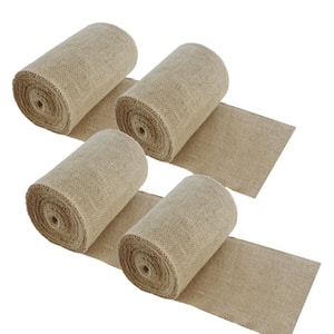 4.7 in. x 16.4 ft. Natural Burlap Tree Wrap Burlap Rolls for Gardening Tree Protector for Warmth and Moisture (4-Rolls)