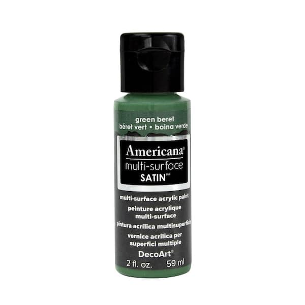 DecoArt Americana 2 oz. Green Beret Satin Multi-Surface Acrylic Paint