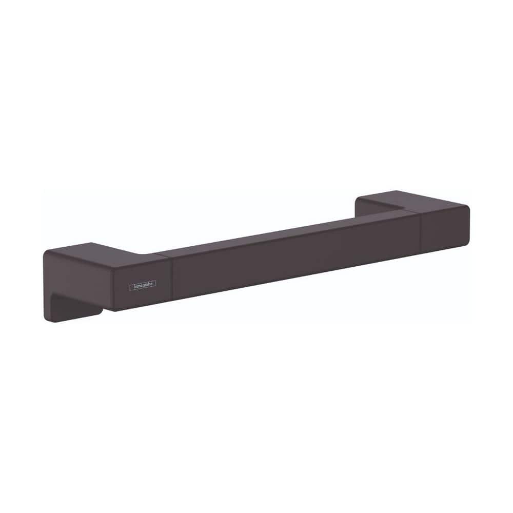 Hansgrohe AddStoris 3 in. Wall Mounted Towel Bar, 12 in. in Matte Black
