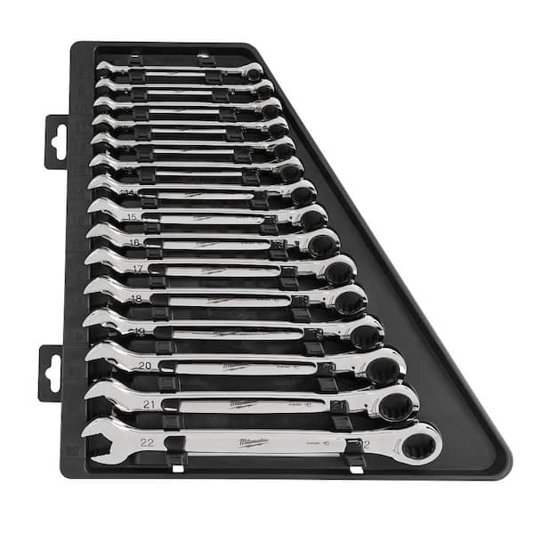 KS 503.4868: Articulated Ratchet Combination Wrench Set, 18 Pieces At - View #9