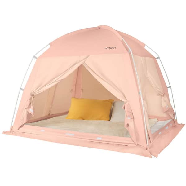 x Pink Polycotton Bed Tent Twin,Warm Bed Tent