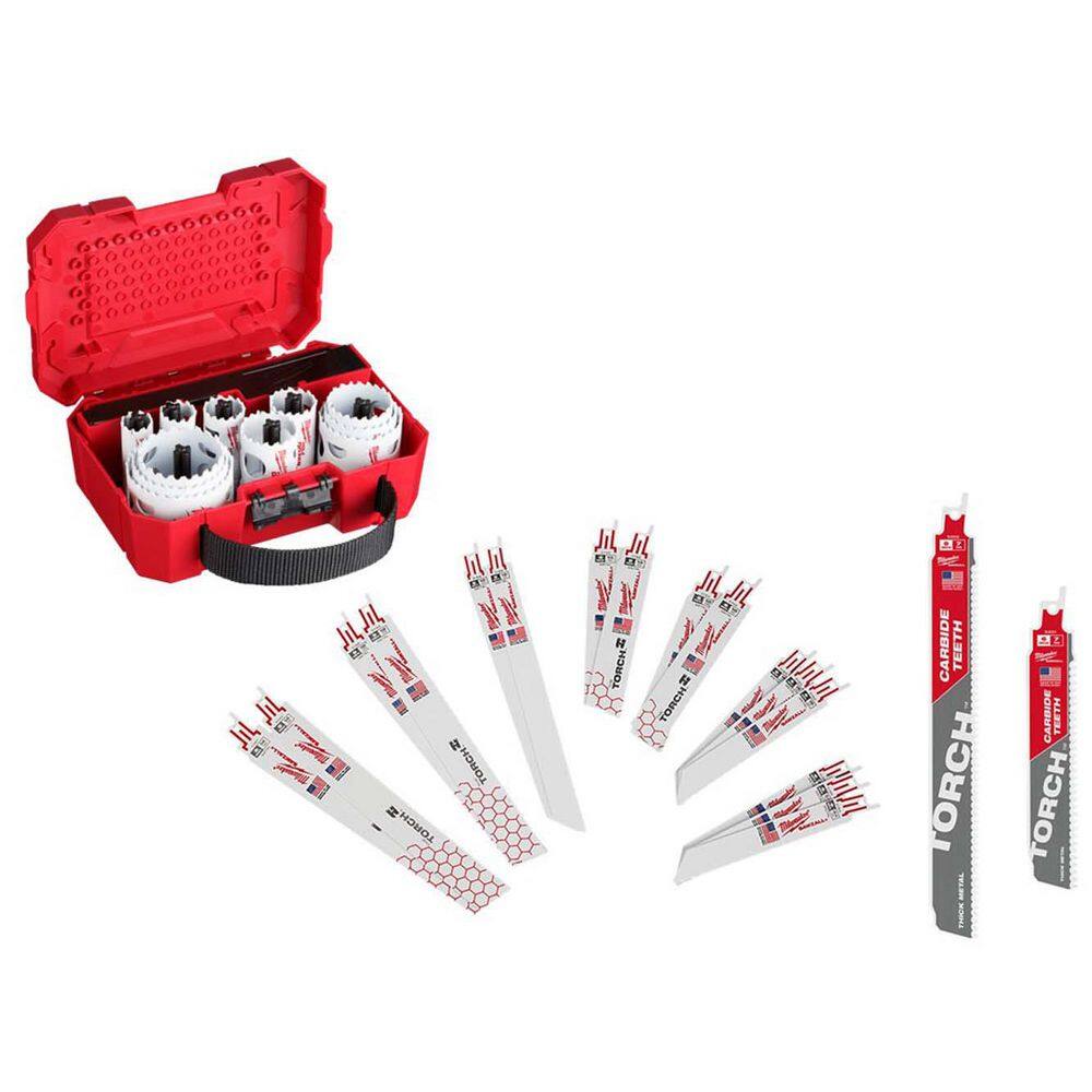 Hole Dozer General Purpose Bi-Metal Hole Saw Set with Metal Cutting Reciprocating Blade Set (33-Piece) price history on PriceWatchPro
