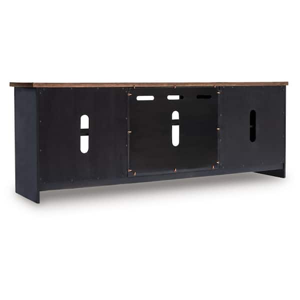 Signature DESIGN BY ASHLEY Wildenauer Black and Brown TV Stand