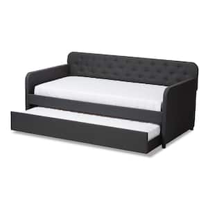 Camelia Charcoal Gray Twin Daybed with Trundle
