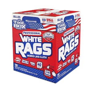 Z400 White Rags (200-Count) (Box)