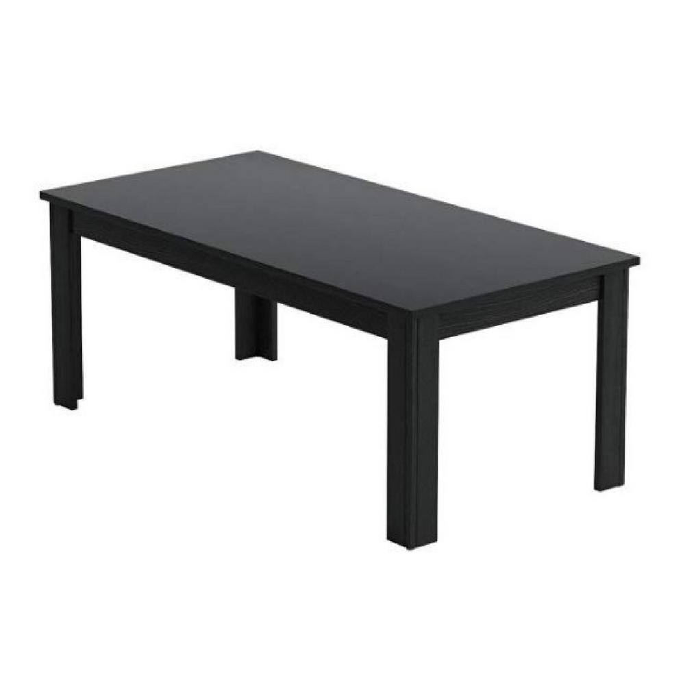 Coaster Home Furnishings 3Piece 44 in. Black Large Rectangle Wood Coffee Table Set 700225 The