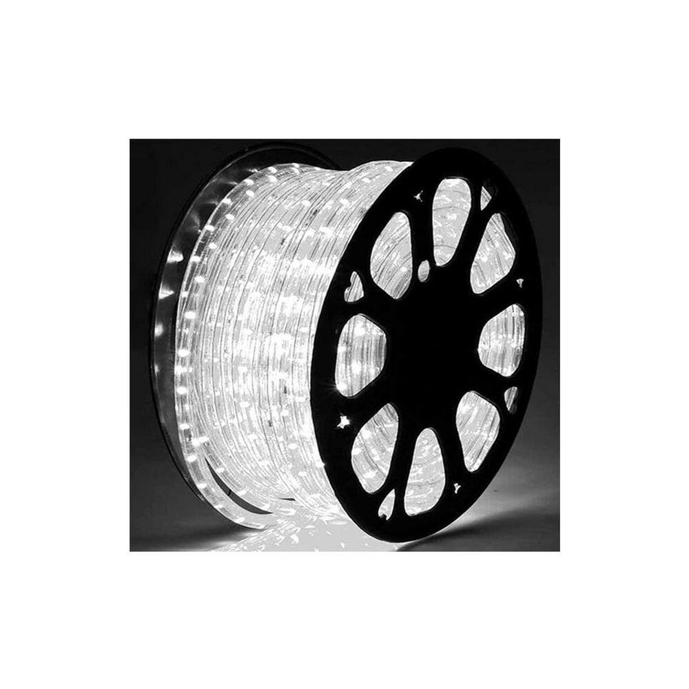 OBJLGEV 100ft. Indoor/Outdoor White Plug-In Integrated LED Rope light 1 ...