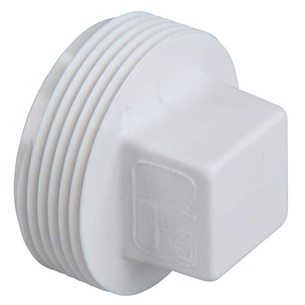 NIBCO 2 in. PVC DWV MIPT Cleanout Plug