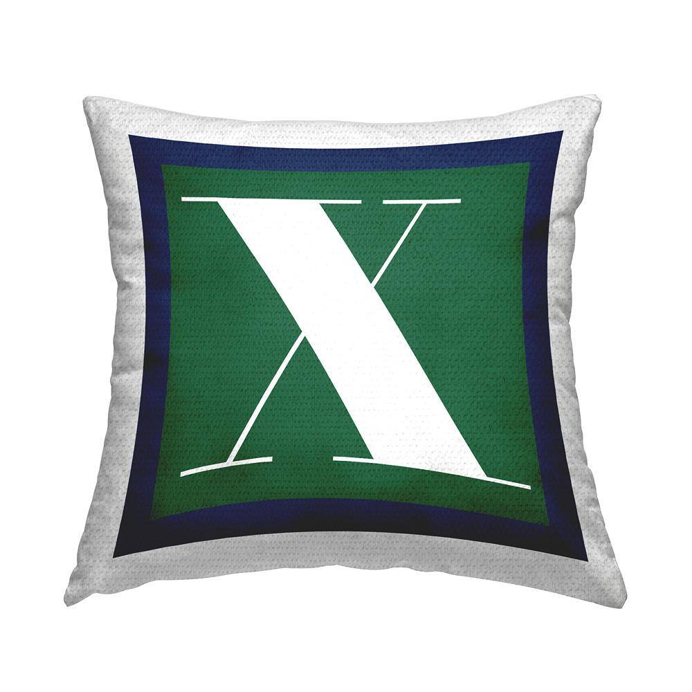 Bold Green Letter X Square Outdoor Throw Pillow price history on PriceWatchPro