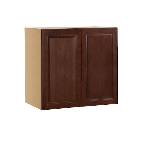 Charlotte Raised 42 in. W x 42 in. H x 12 in. D in Bordeaux Plywood Assembled Wall Cabinet