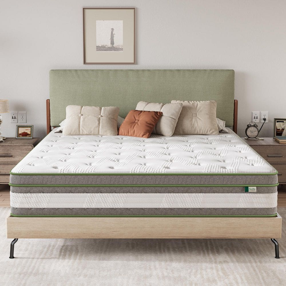 Novilla 12 in. Medium Hybrid Memory Foam and Innerspring Mattress